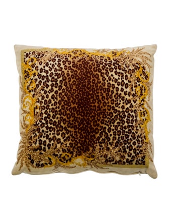 Versace Baroque Leopard Throw Pillow