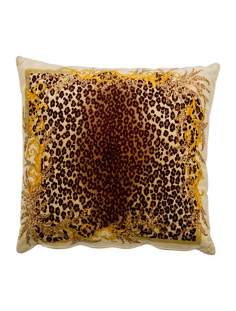 Versace Baroque Leopard Throw Pillow