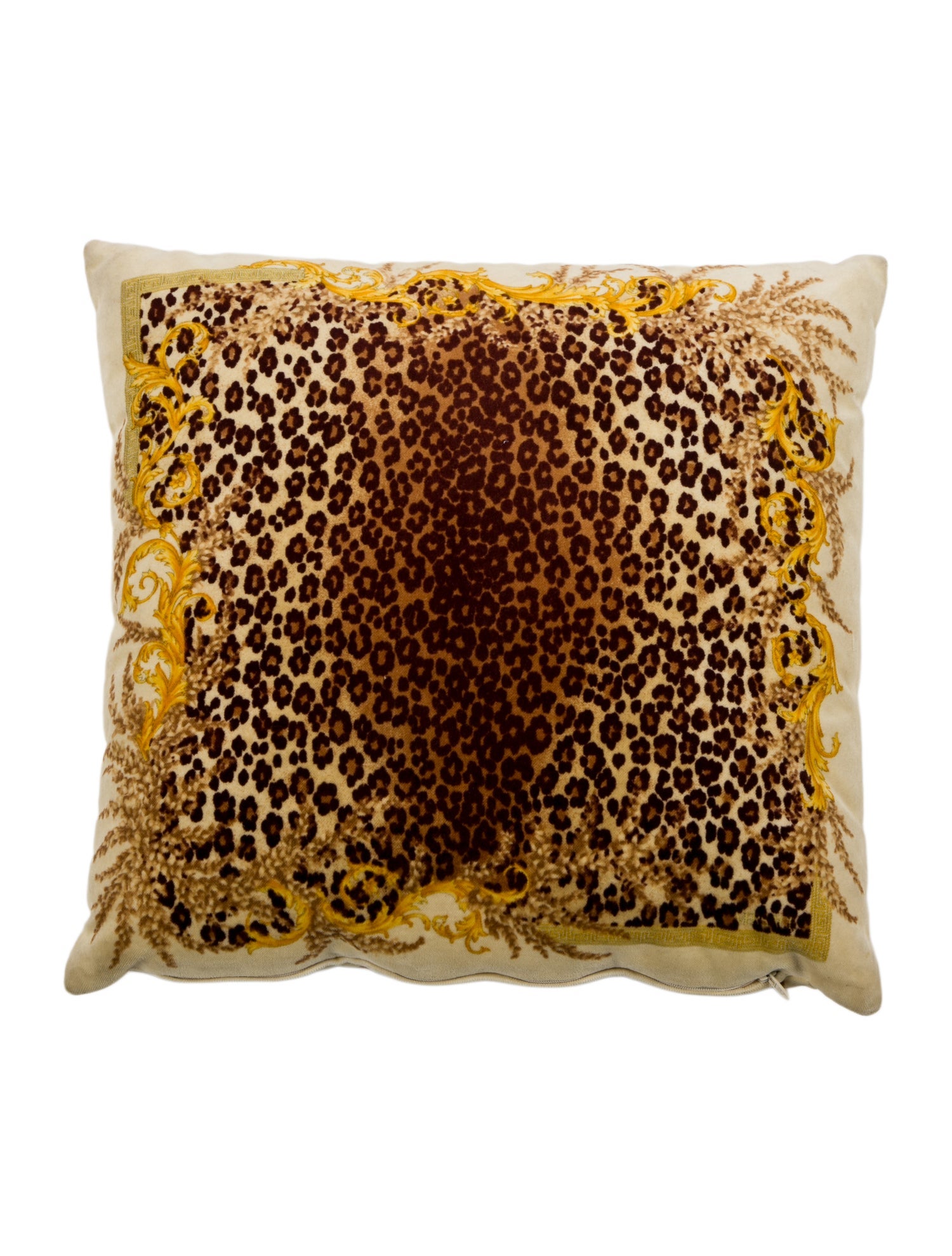 Versace Baroque Leopard Throw Pillow