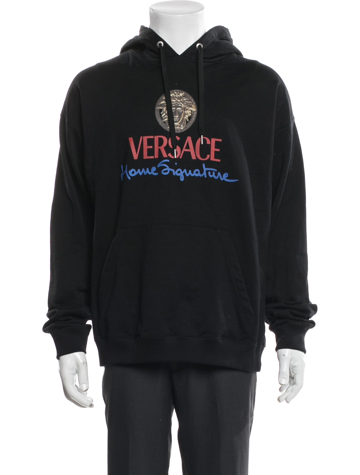 Versace Graphic Print Crew Neck Hoodie