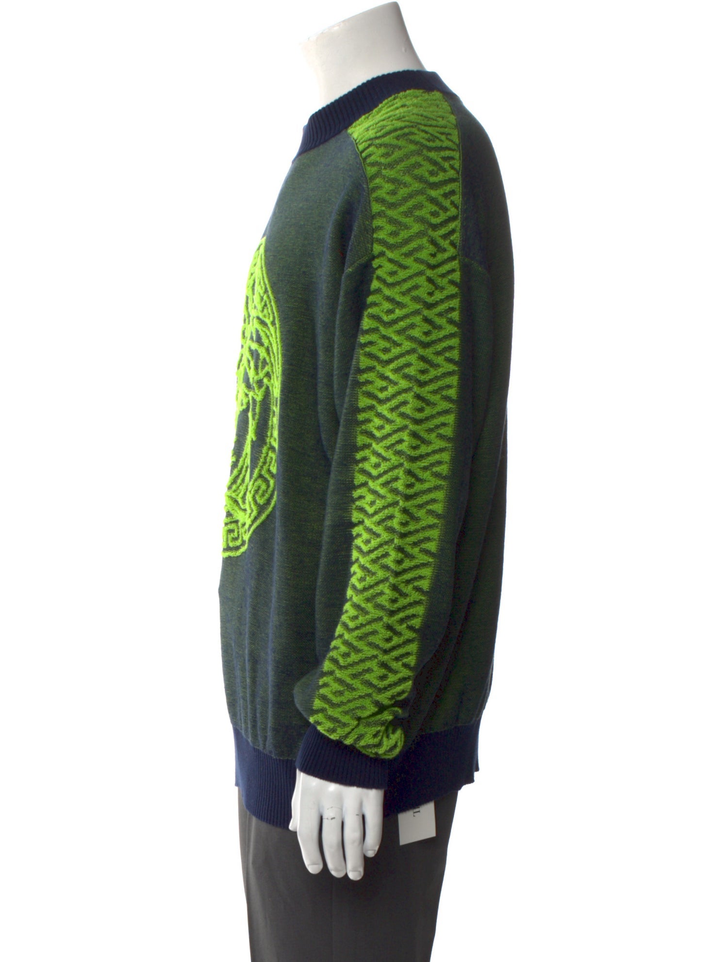 Versace Graphic Print Crew Neck Pullover