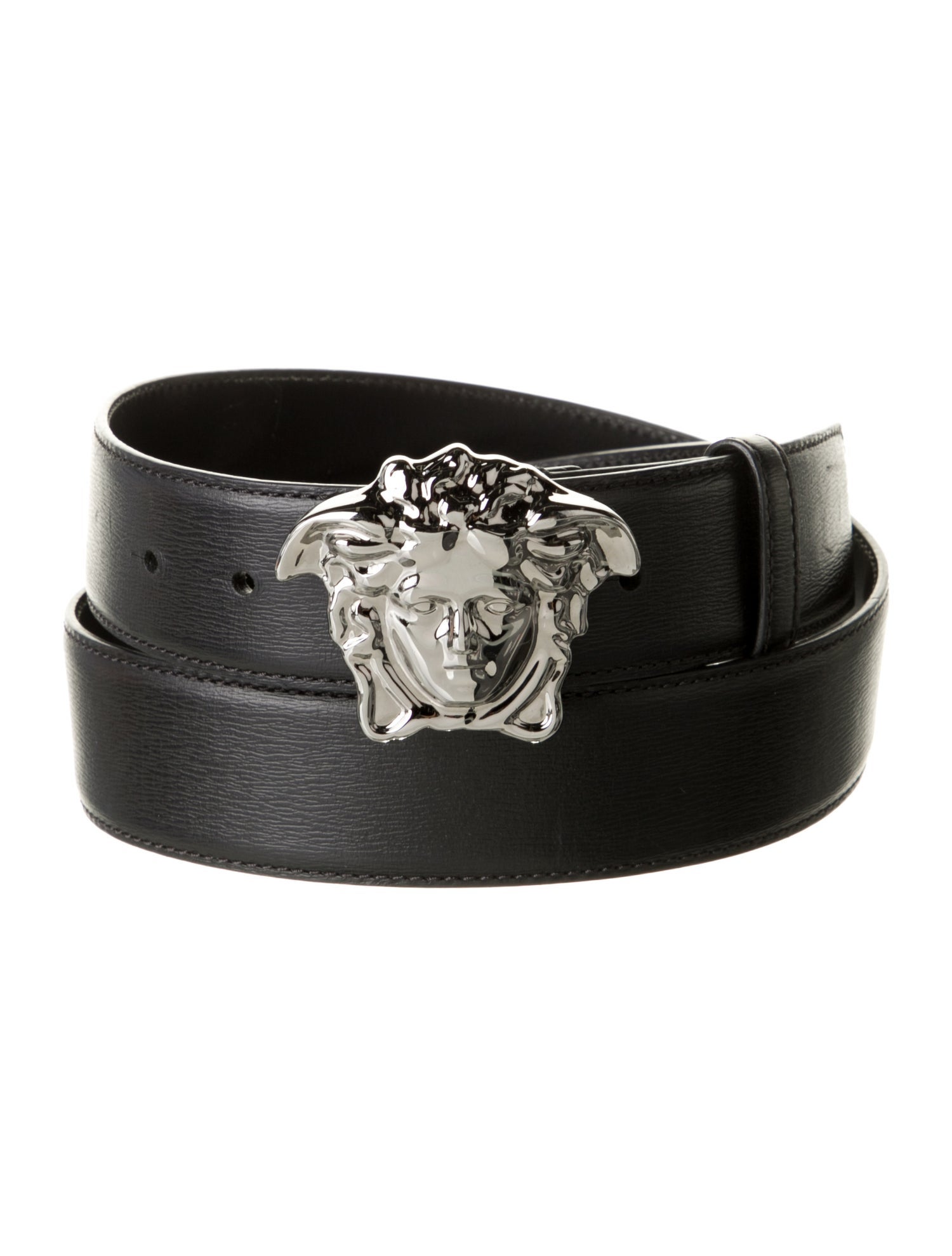 Versace Wide Leather Belt Kit
