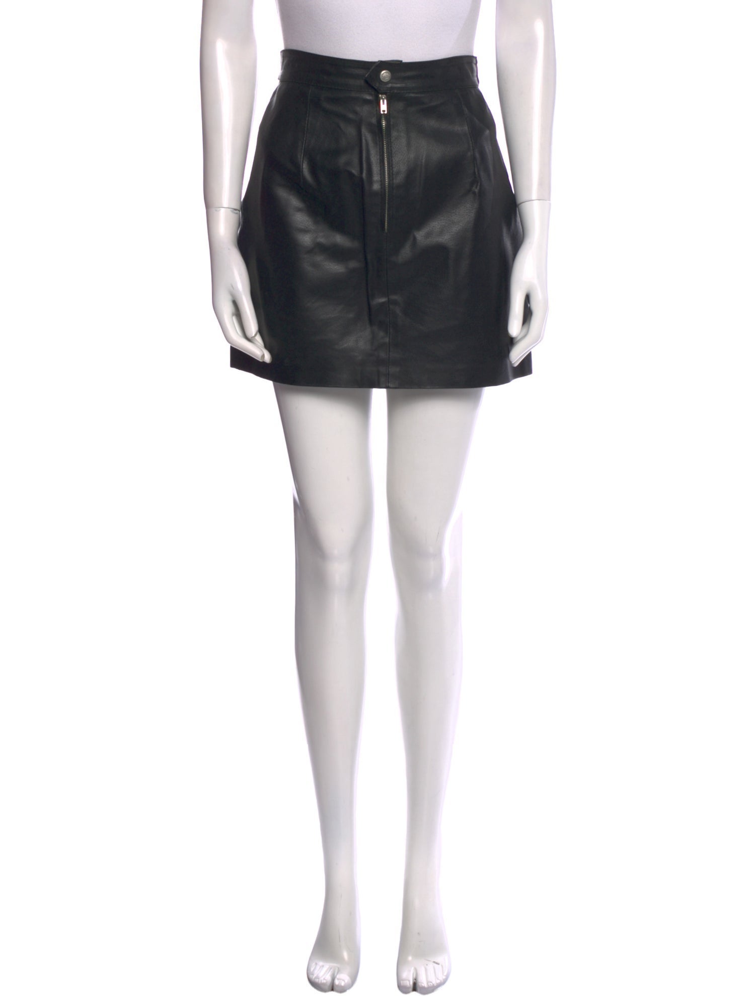 Versace Leather Mini Skirt