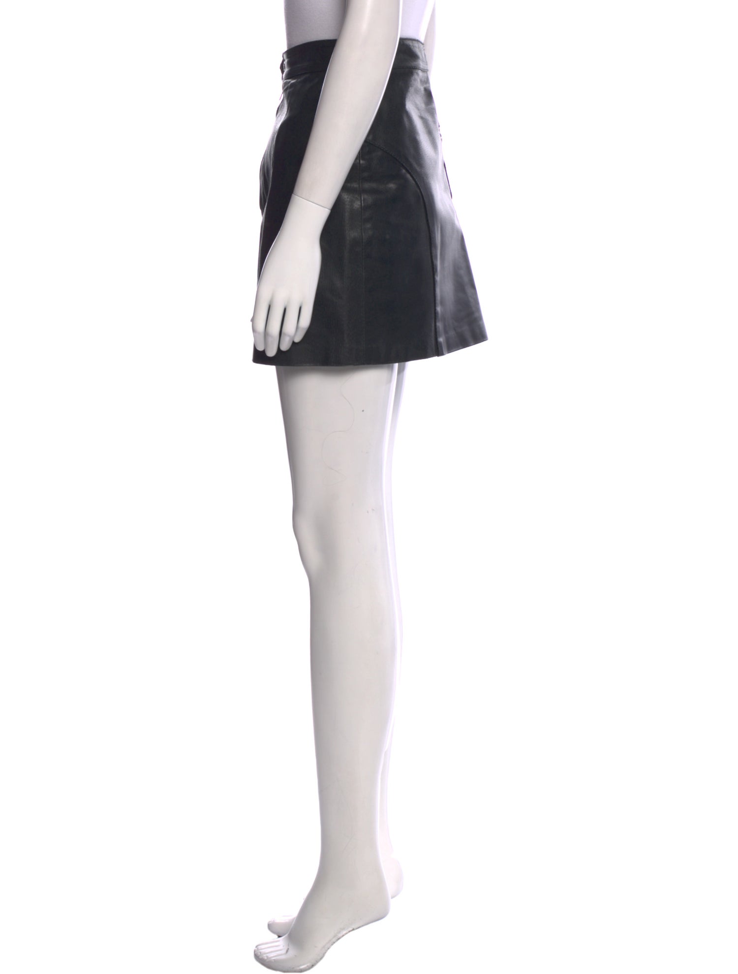 Versace Leather Mini Skirt