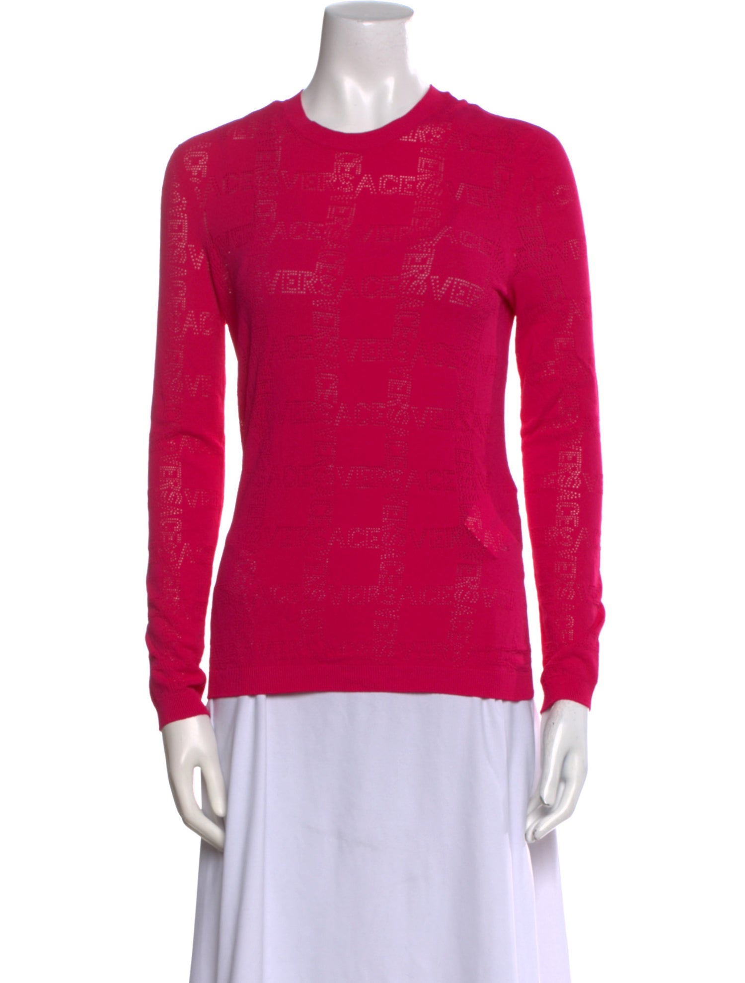 Versace Crew Neck Long Sleeve Top w/ Tags