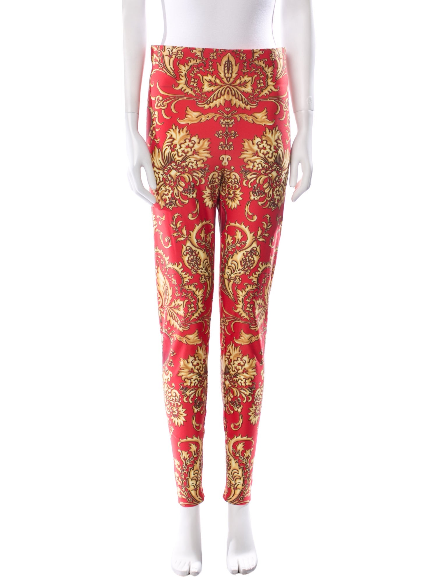 Versace Printed Skinny Leg Pants