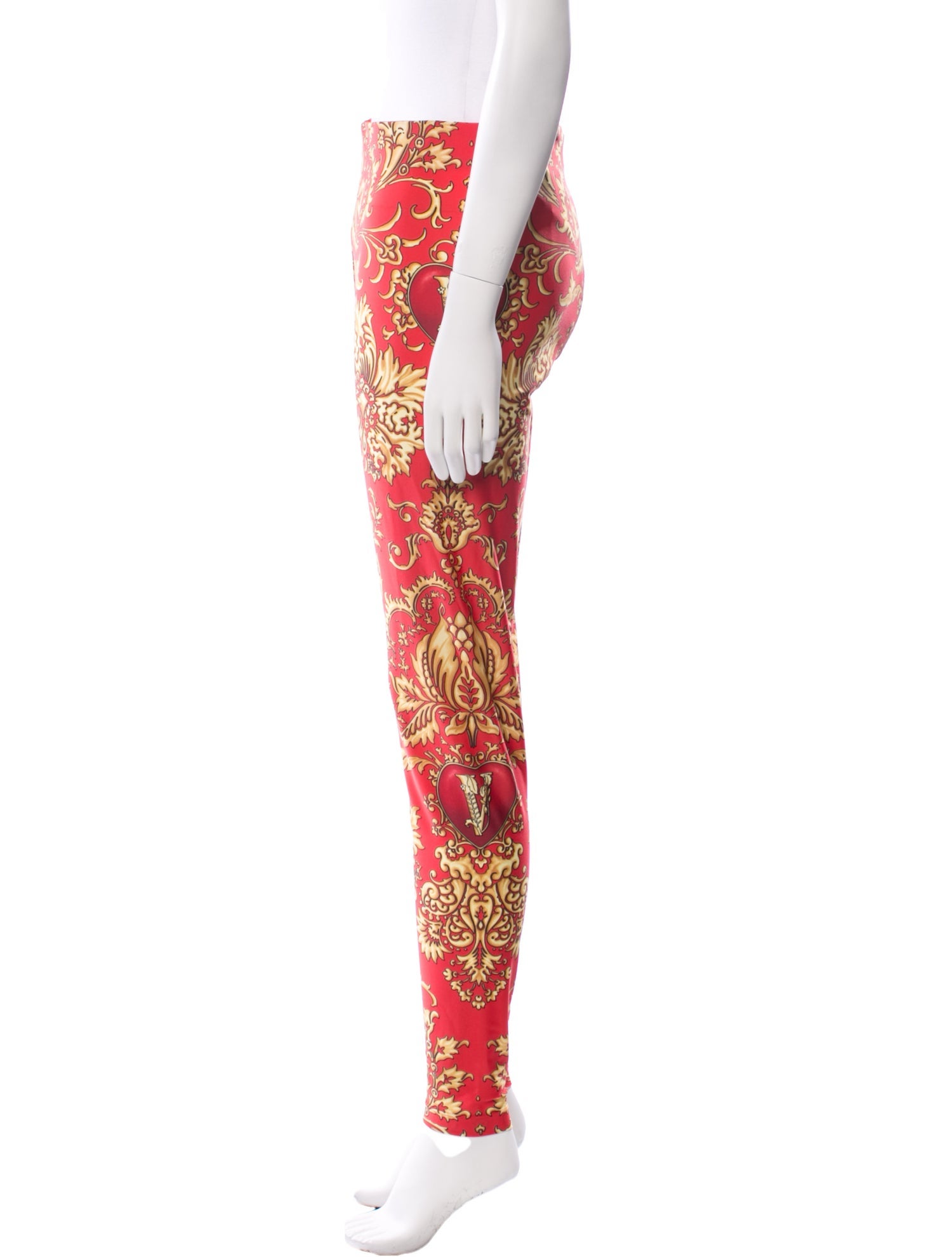 Versace Printed Skinny Leg Pants