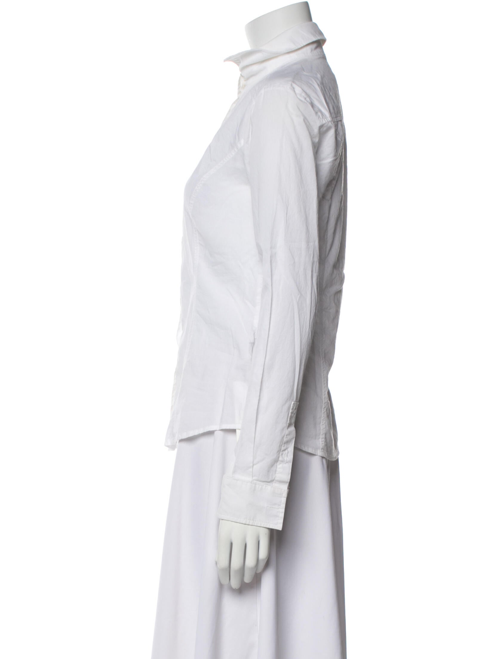 Versace Long Sleeve Button-Up Top