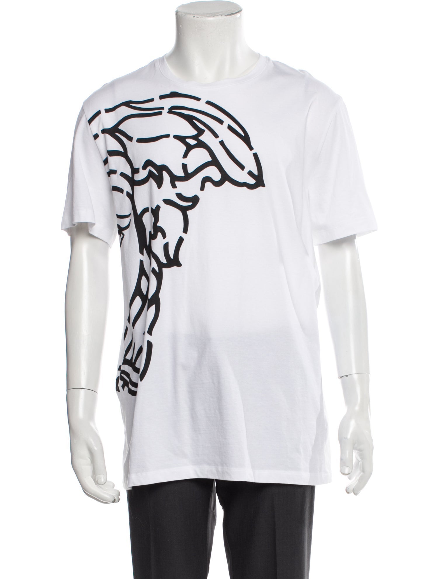 Versace Graphic Print Crew Neck T-Shirt