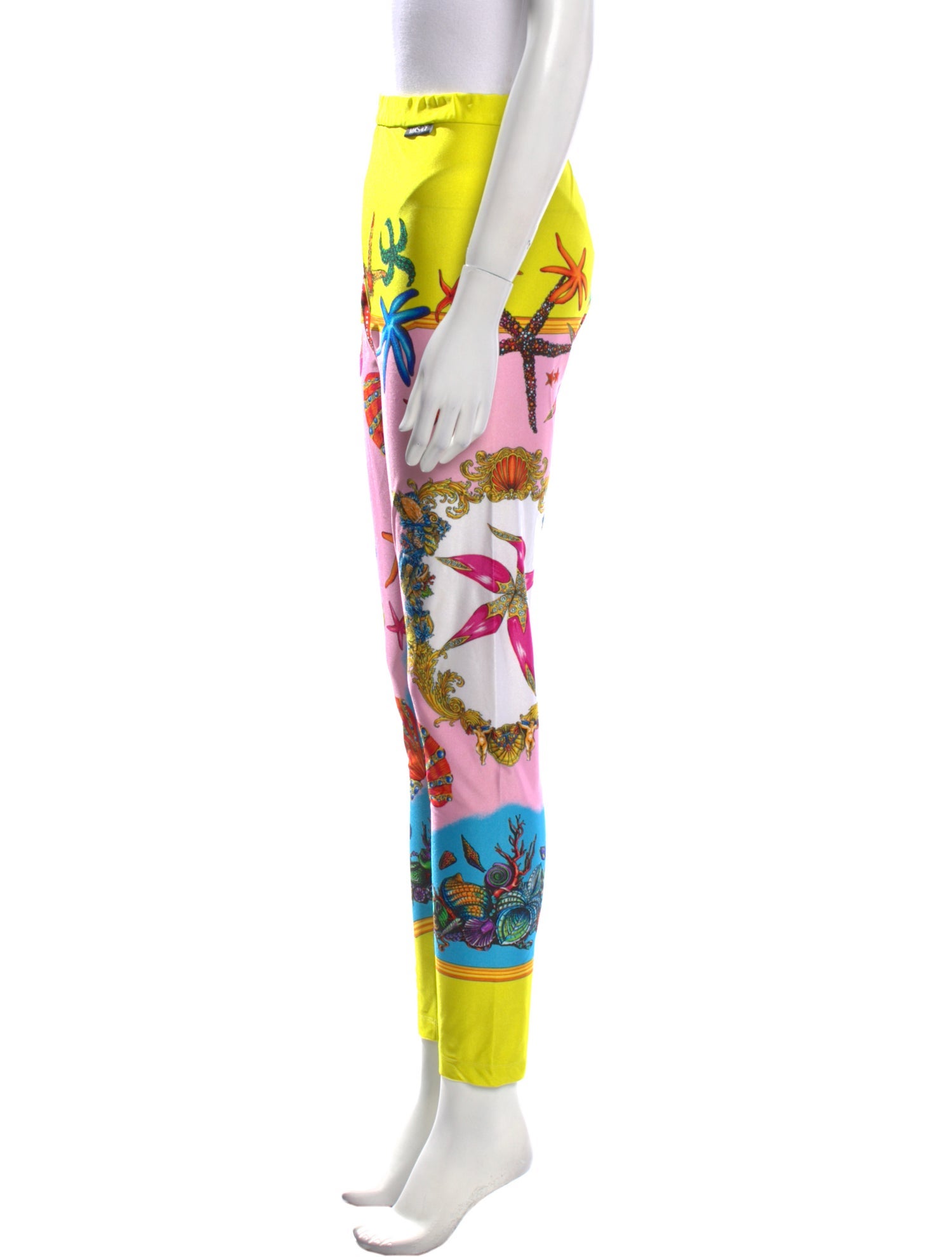 Versace Printed Skinny Leg Pants