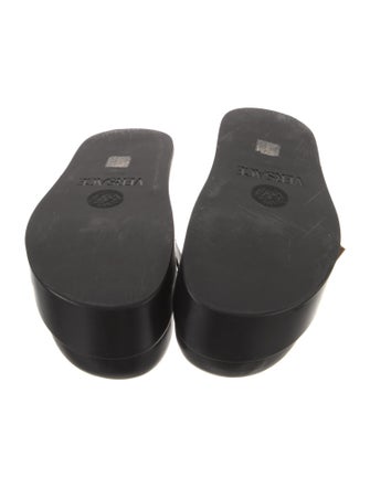 Versace Leather Studded Accents Mules