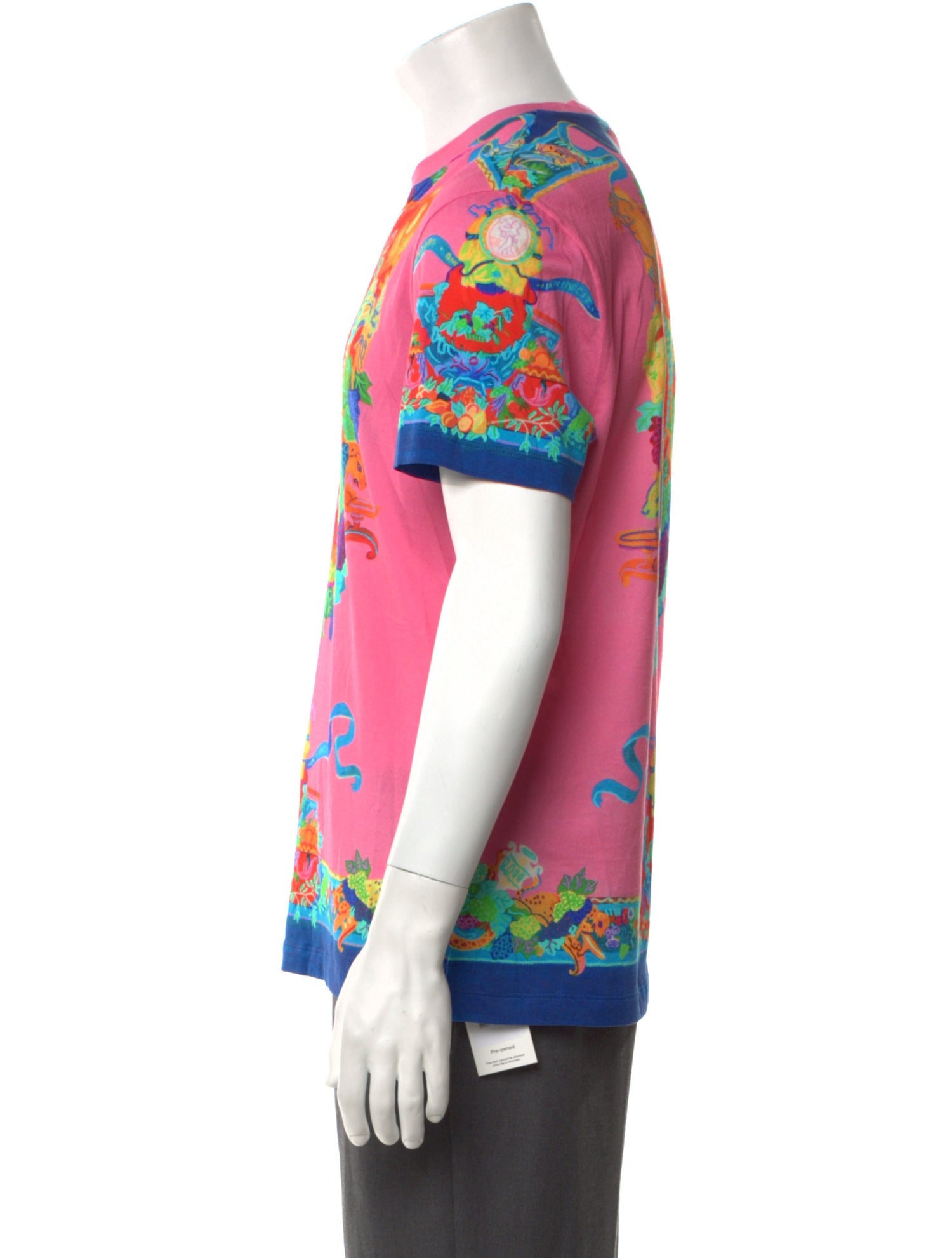 Versace Printed Crew Neck T-Shirt