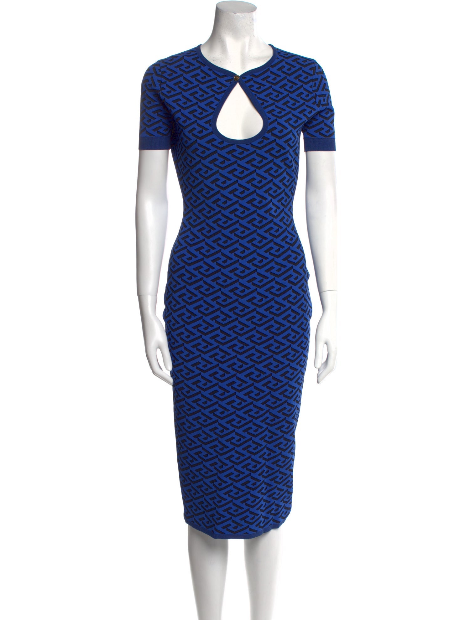 Versace Printed Midi Length Dress