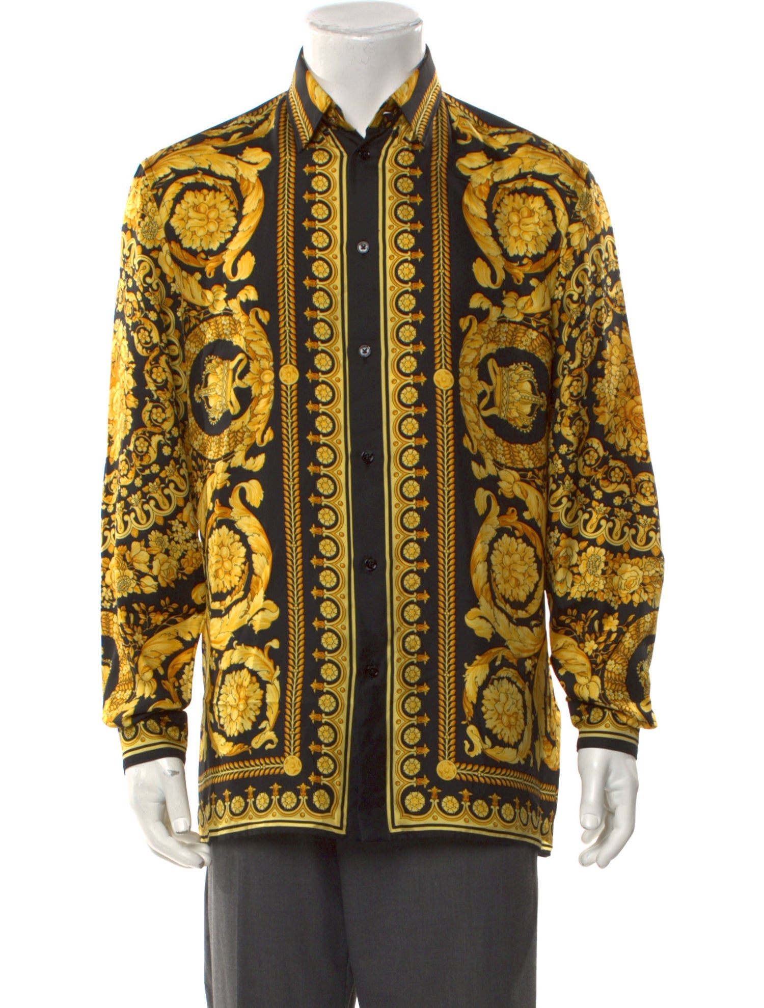 Versace Silk Striped Shirt