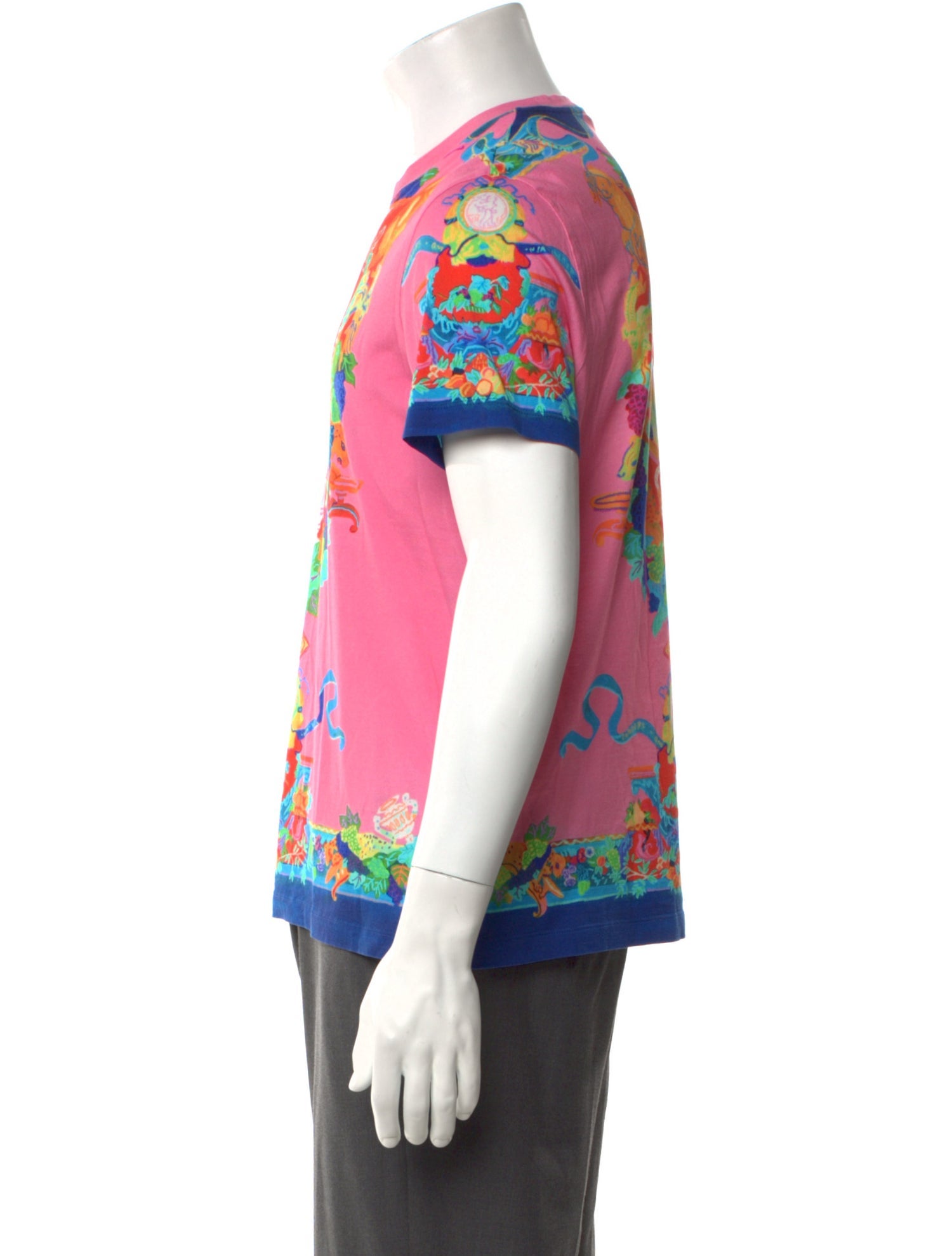 Versace Printed Crew Neck T-Shirt