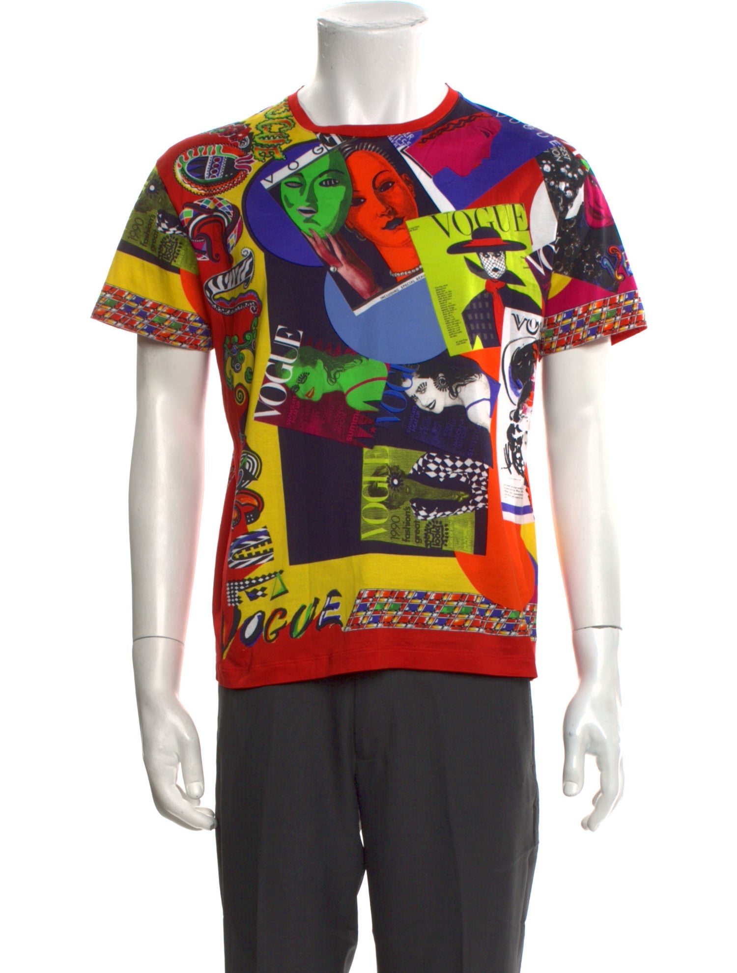 Versace Graphic Print Crew Neck T-Shirt