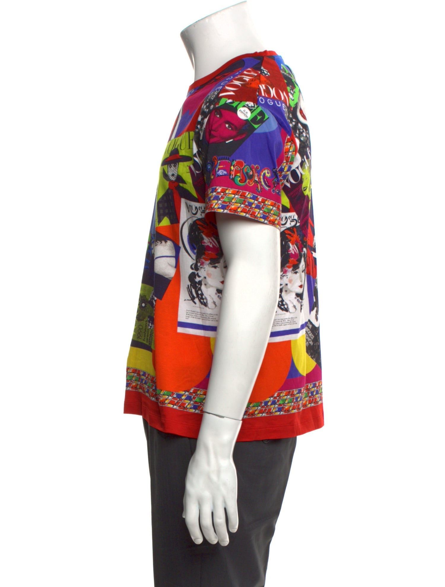 Versace Graphic Print Crew Neck T-Shirt