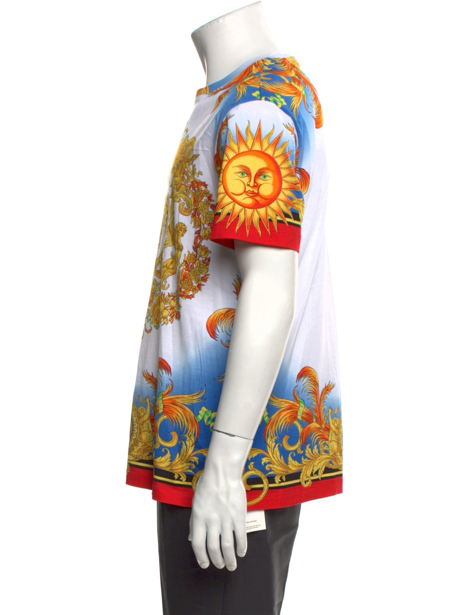 Versace Printed Crew Neck T-Shirt