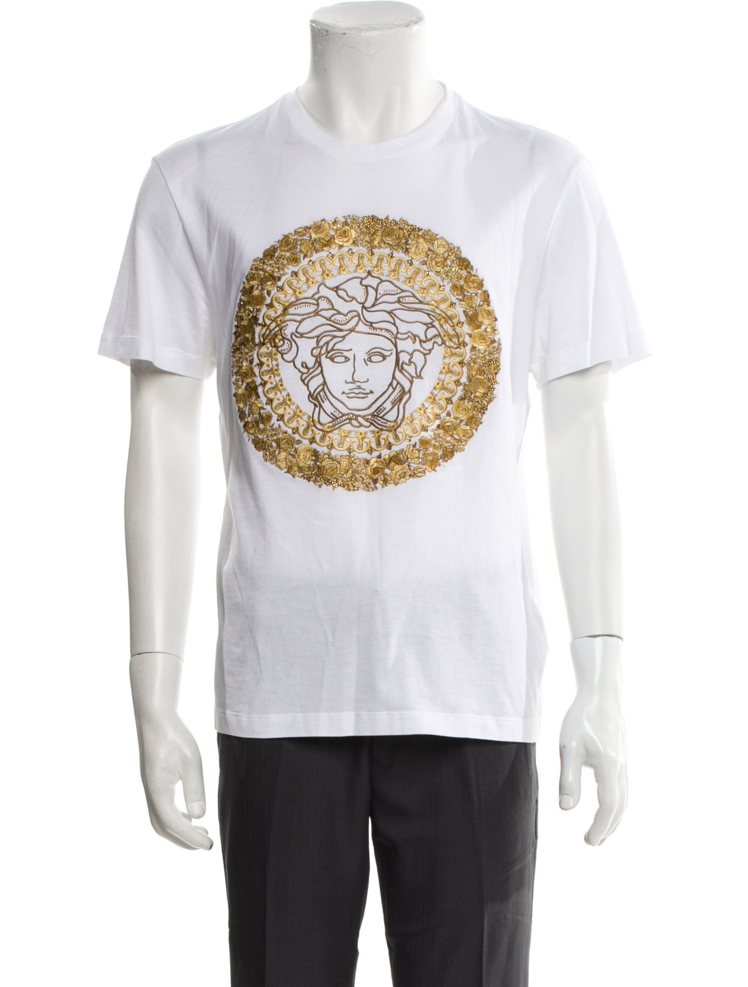 Versace Medusa Insignia Crew Neck T-Shirt
