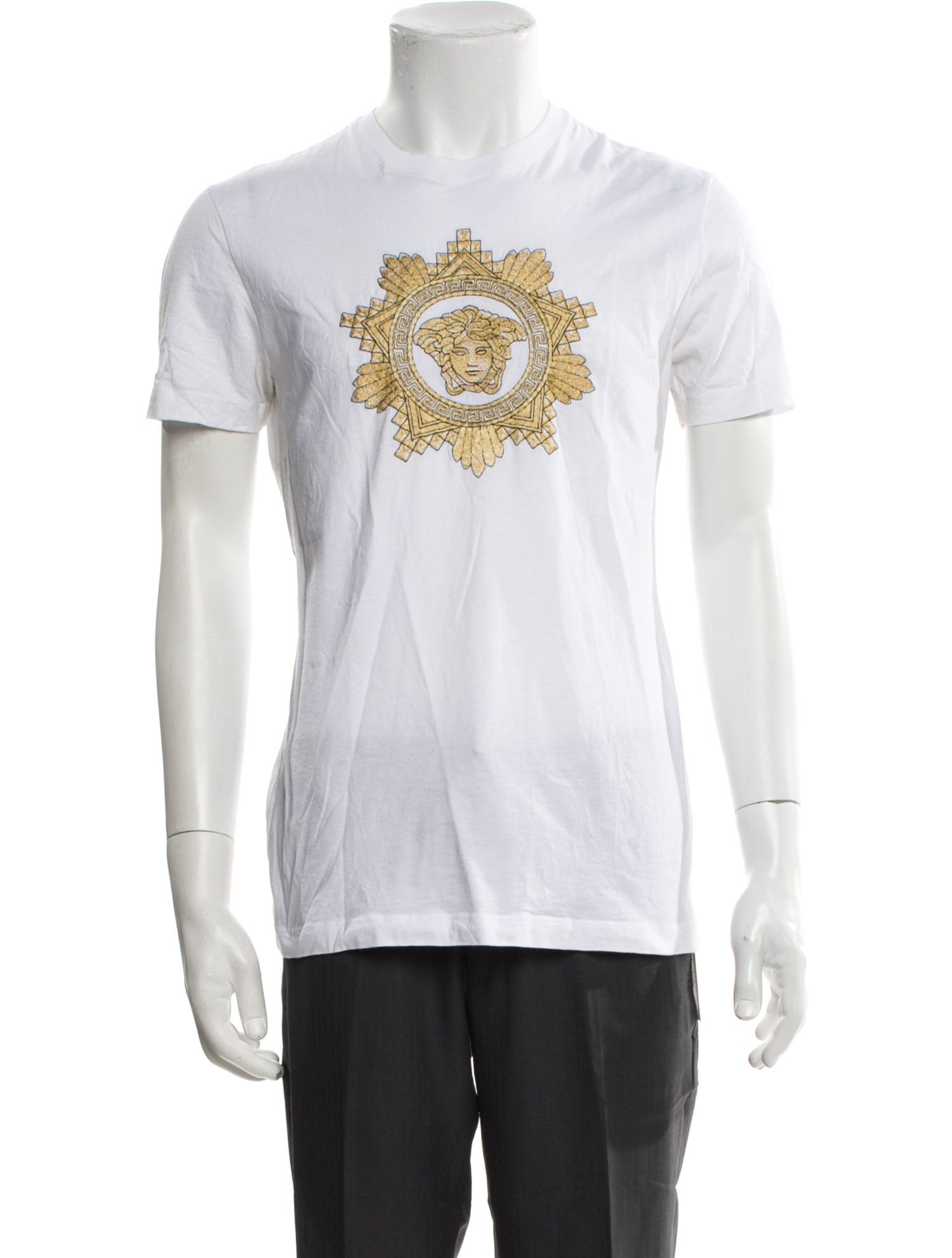 Versace Graphic Print Crew Neck T-Shirt