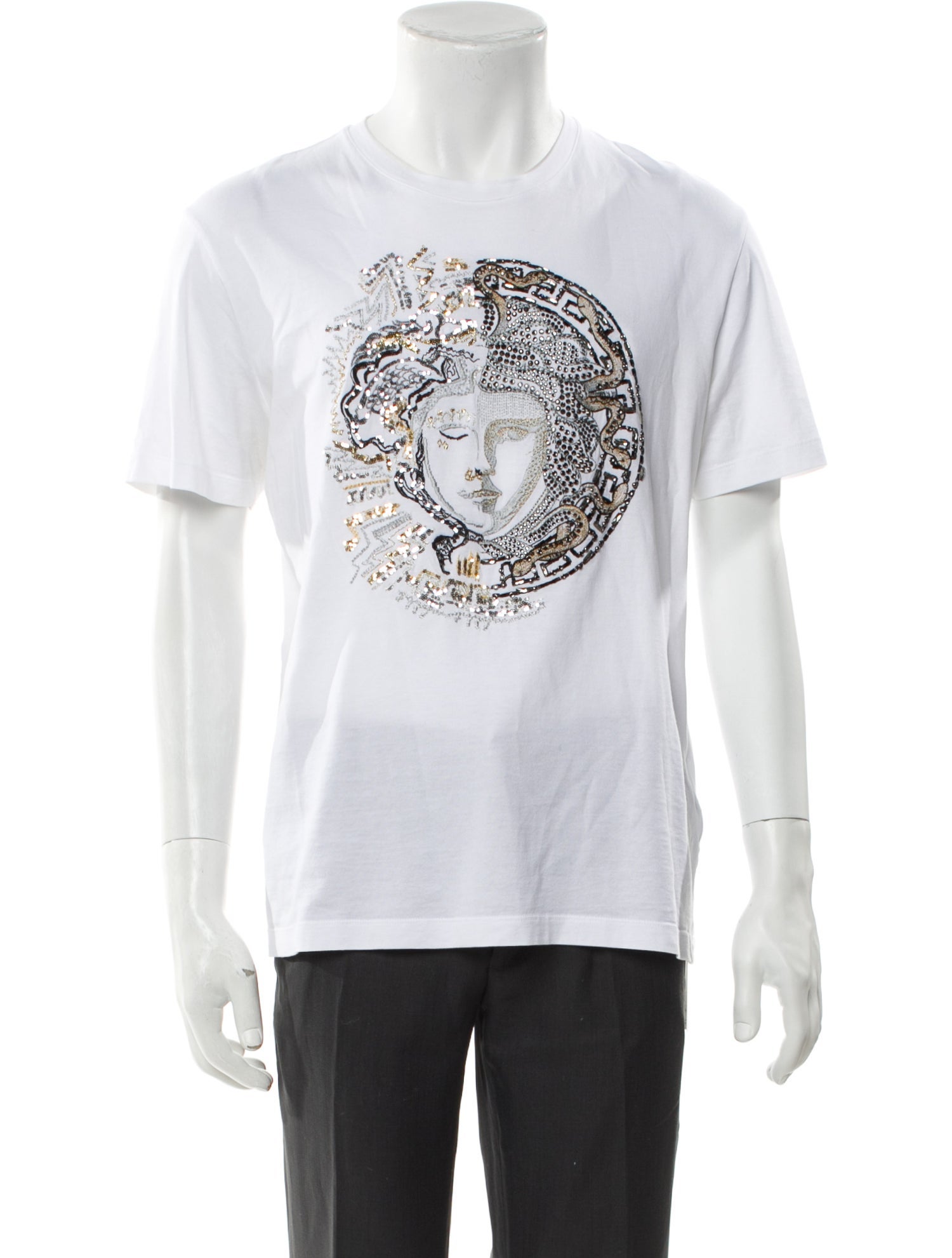 Versace Graphic Print Crew Neck T-Shirt