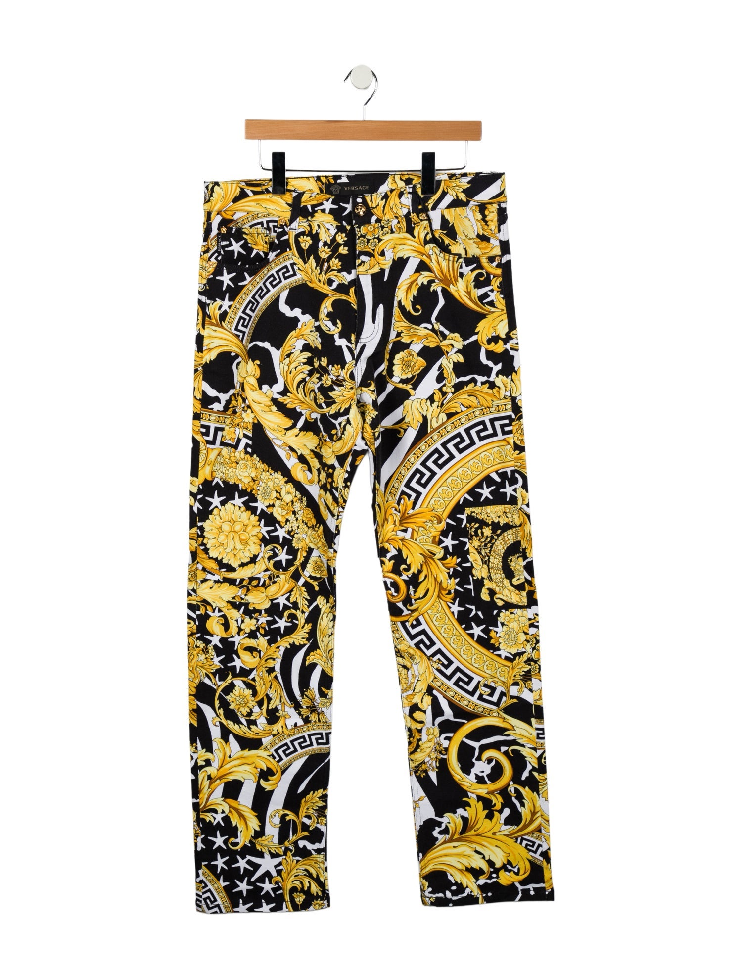Versace Barocco Print Skinny Jeans w/ Tags