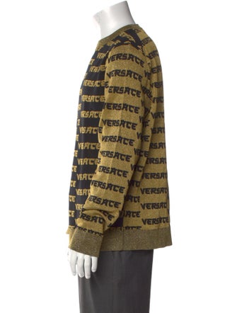 Versace Printed Crew Neck Pullover