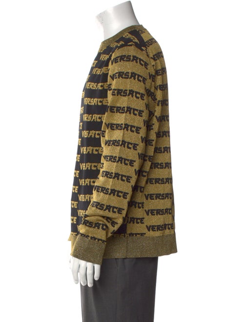 Versace Printed Crew Neck Pullover
