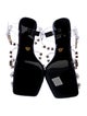 Versace PVC Crystal Embellishments T-Strap Sandals