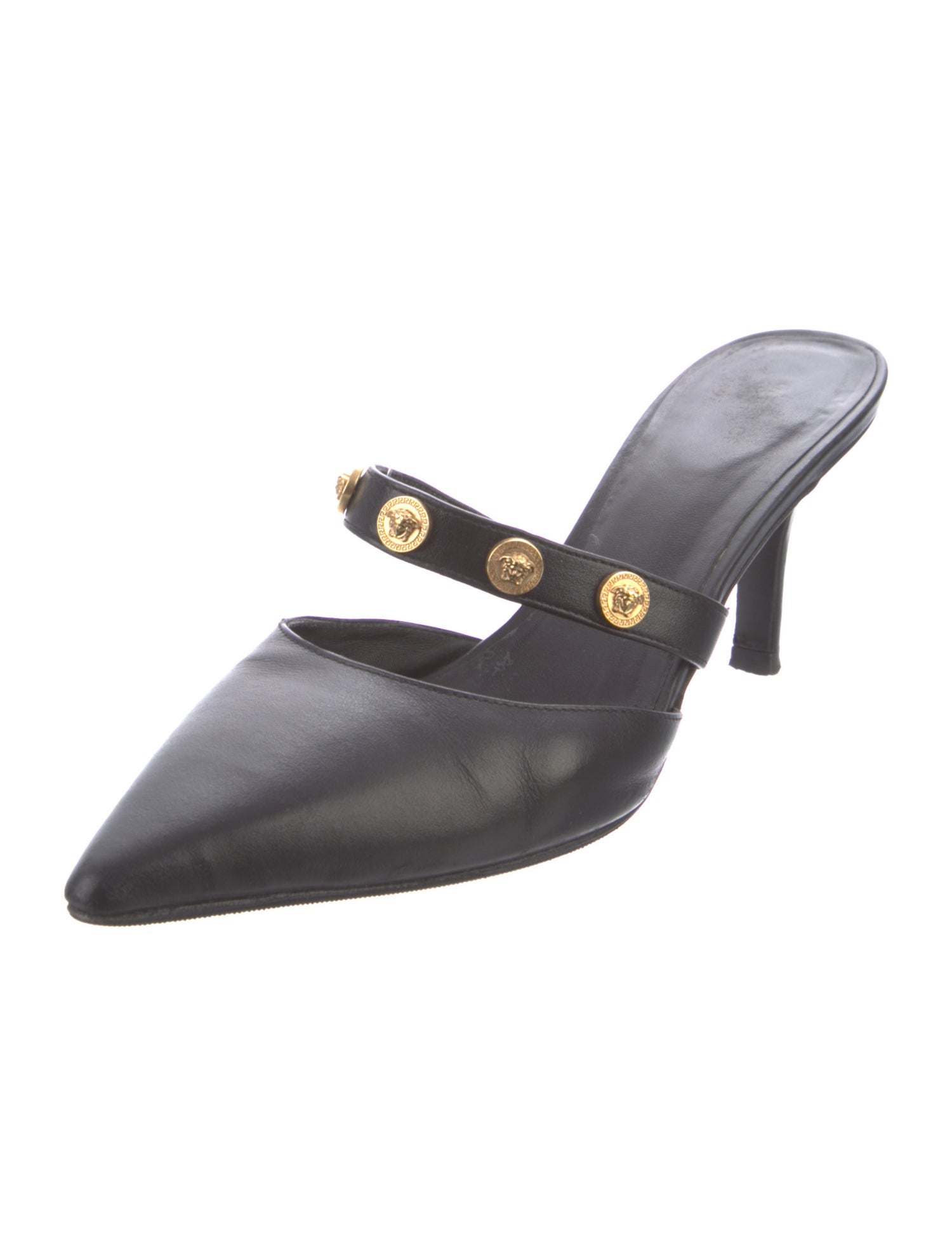 Versace Leather Mules