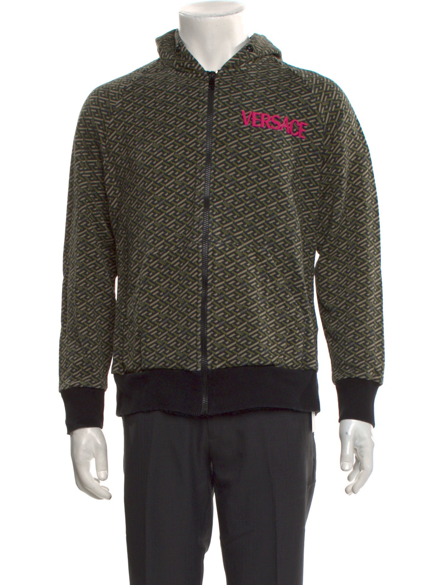 Versace Printed Crew Neck Hoodie