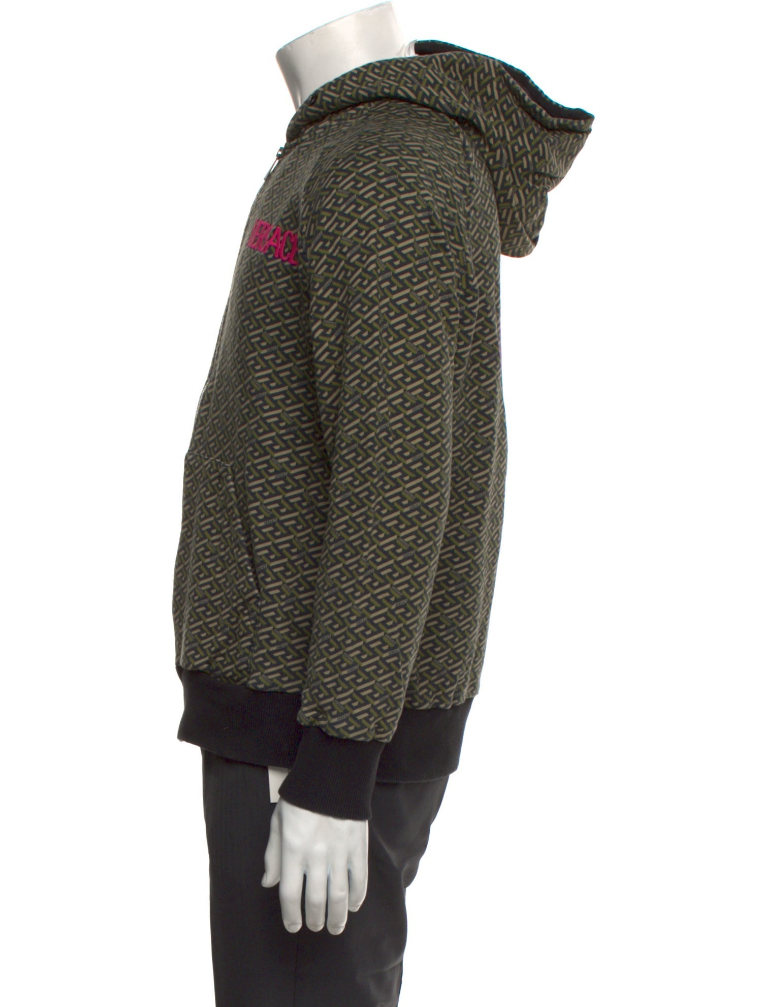 Versace Printed Crew Neck Hoodie