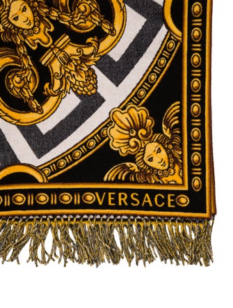 Versace La Coupe des Dieux Wool Throw Blanket