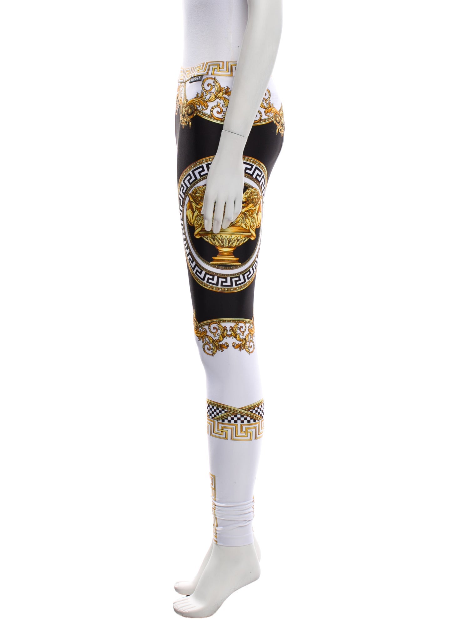 Versace Graphic Print Skinny Leg Pants