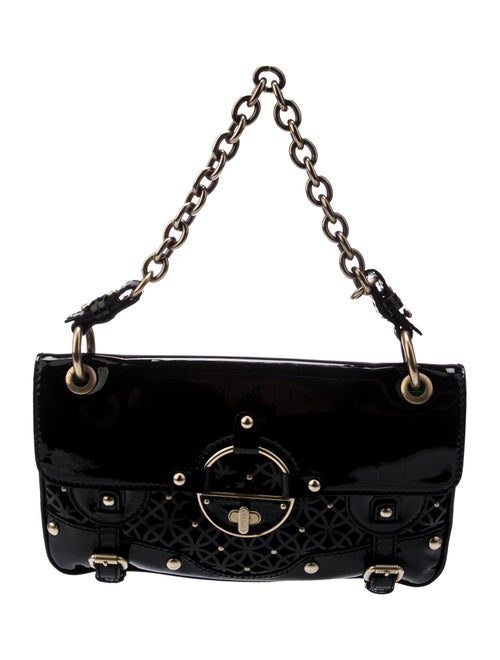 Versace Patent Leather Top Handle Bag