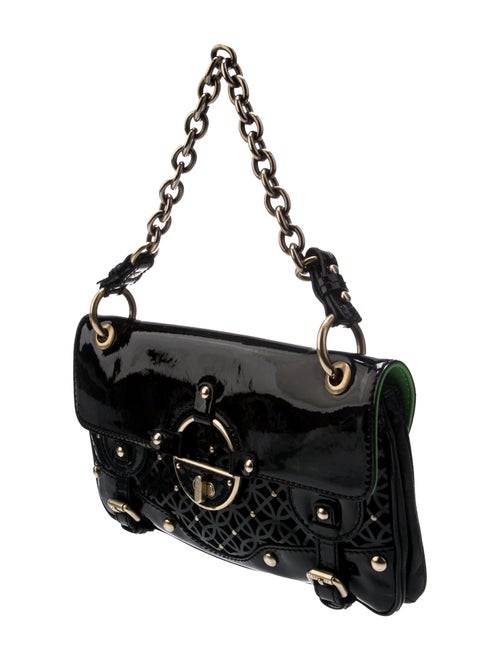 Versace Patent Leather Top Handle Bag