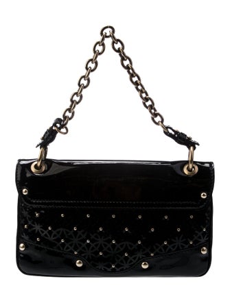 Versace Patent Leather Top Handle Bag