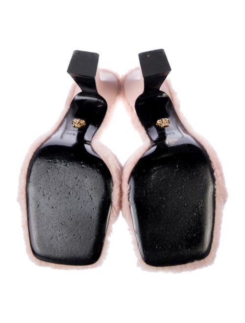 Versace Shearling Slides