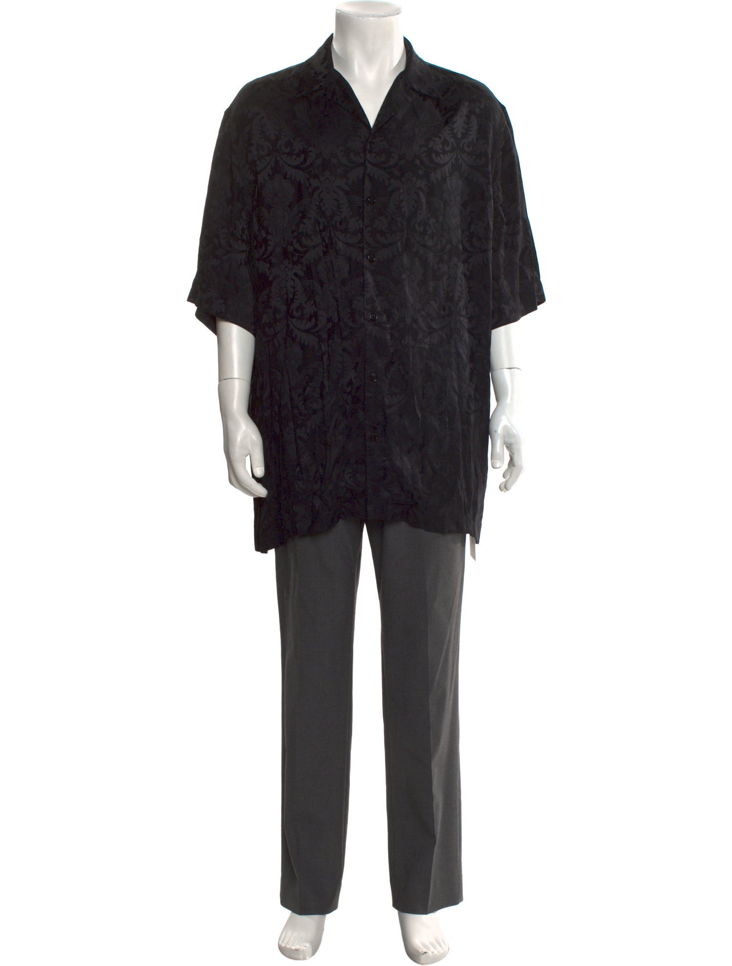 Versace Silk Three-Quarter Sleeve Shirt