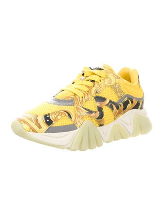 Versace Medusa Insignia Crystal Embellishments Chunky Sneakers