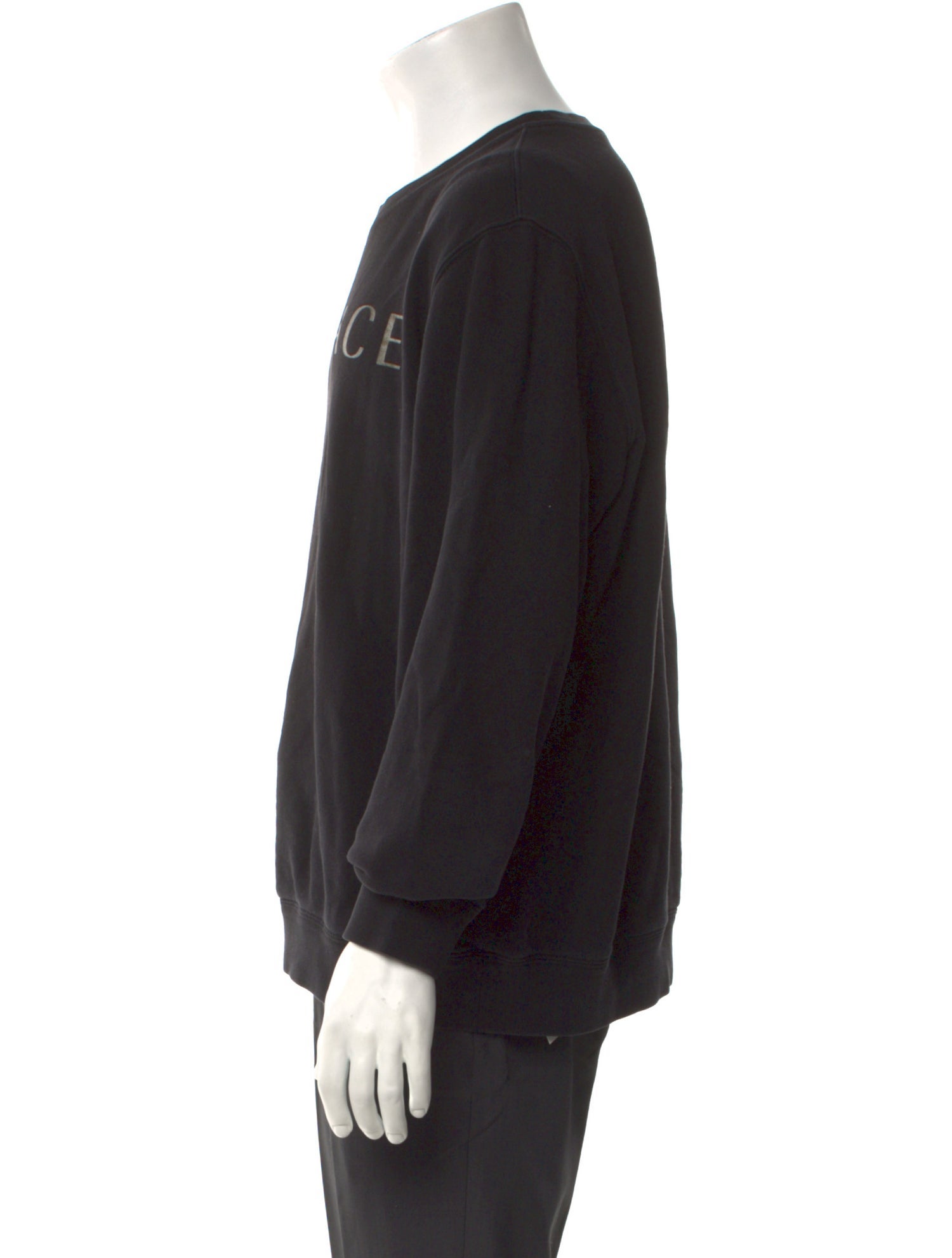 Versace Graphic Print Crew Neck Pullover