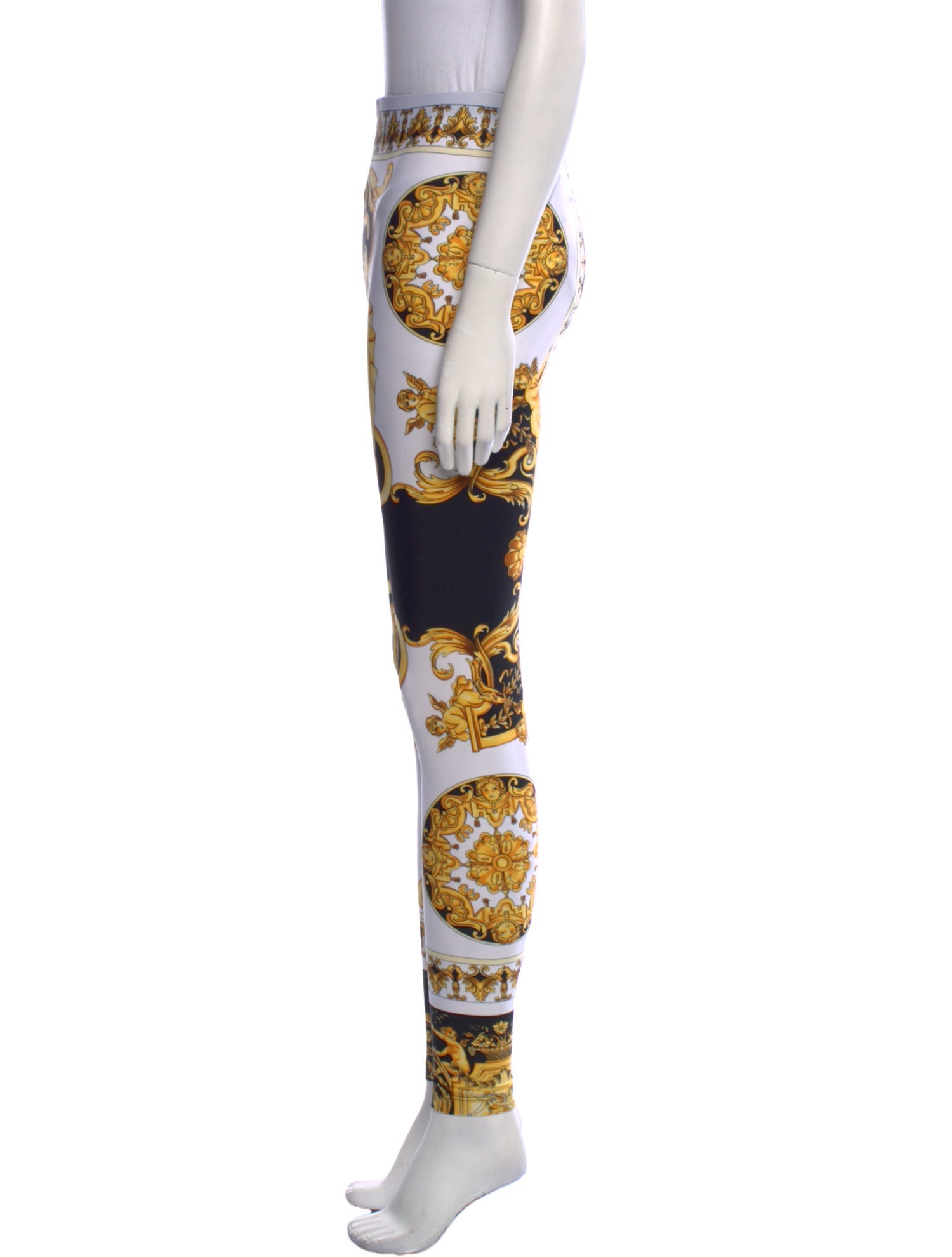 Versace Printed Skinny Leg Pants