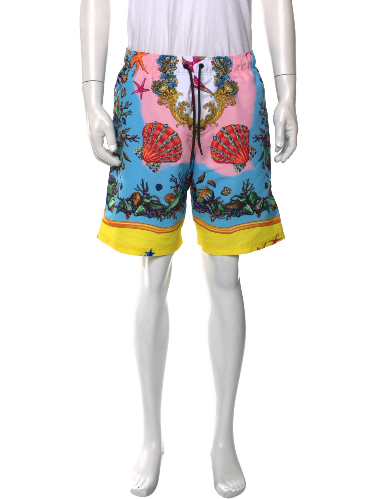 Versace Printed Swim Trunks
