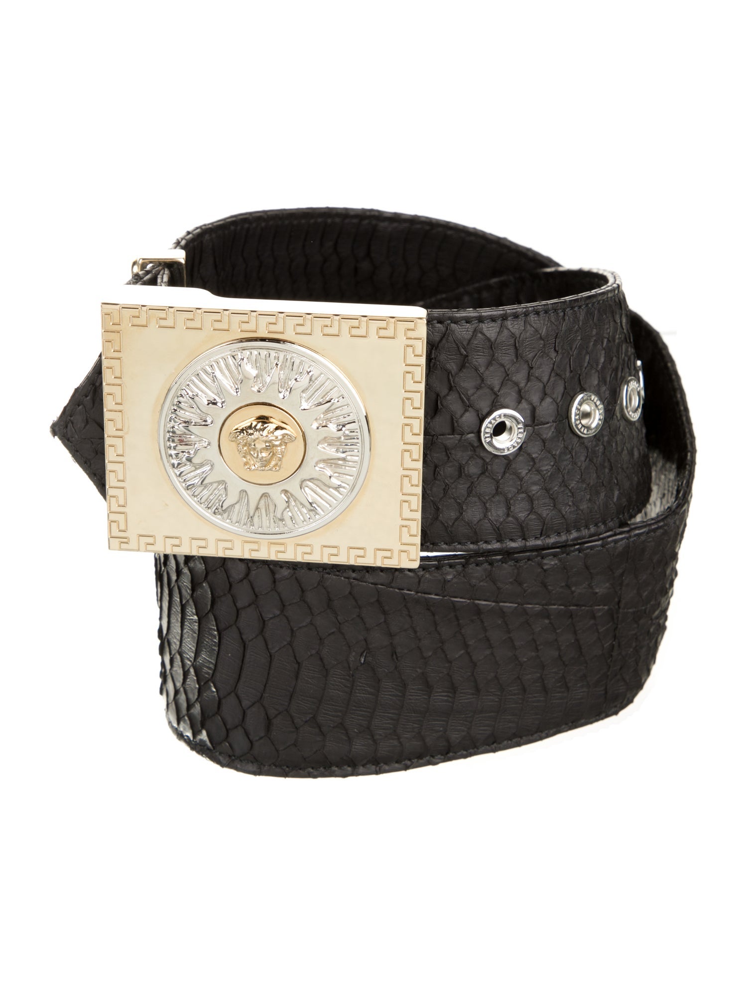 Versace Wide Leather Belt