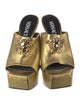 Versace Medusa Insignia Leather Slides