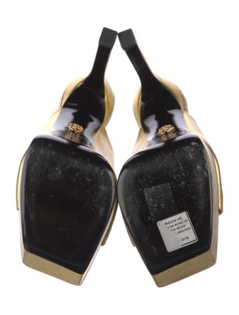 Versace Medusa Insignia Leather Slides