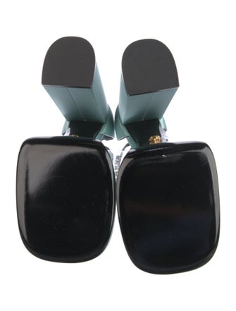 Versace Medusa Insignia Satin D'Orsay Pumps