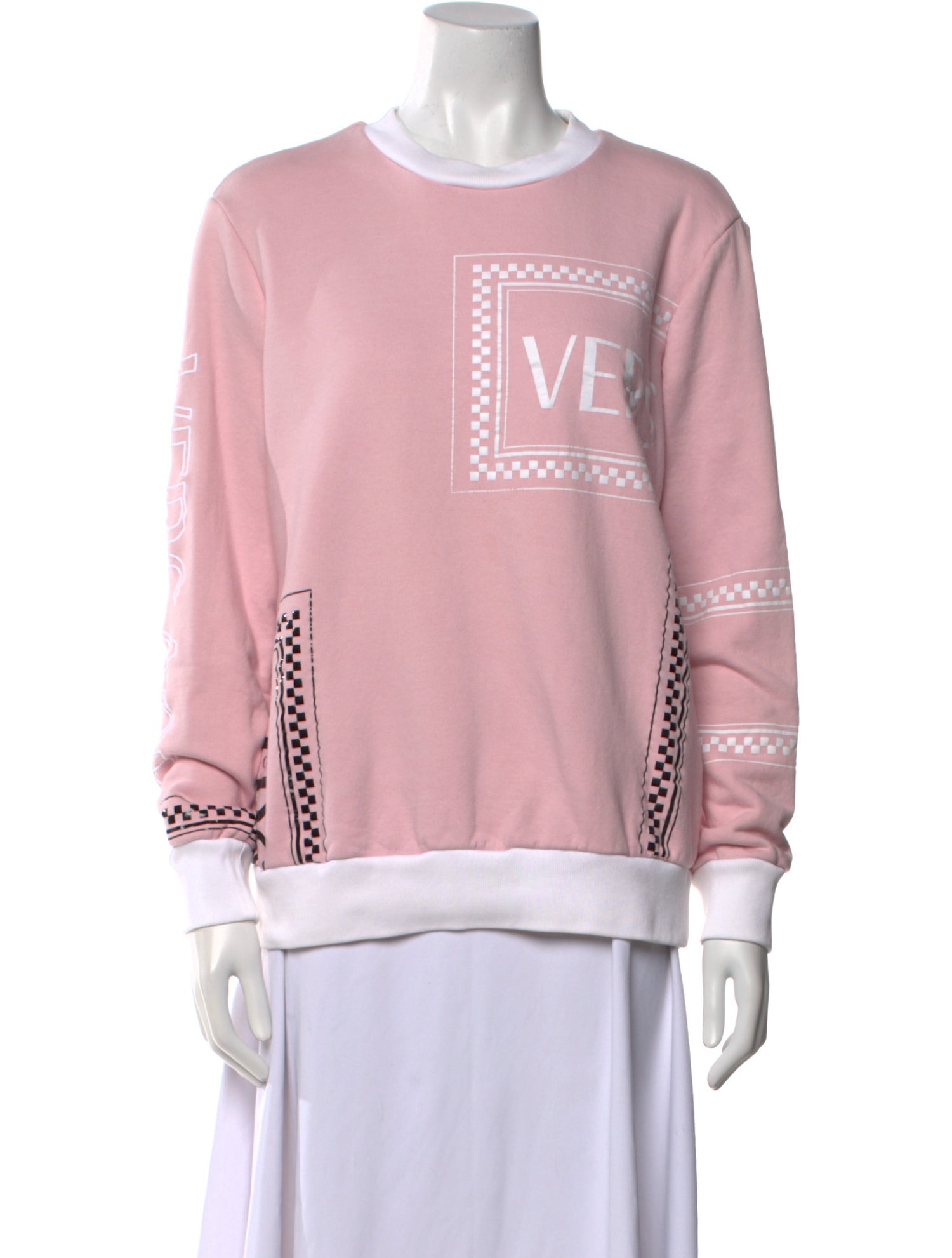 Versace Graphic Print Crew Neck Sweatshirt