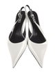 Versace Leather Slingback Flats
