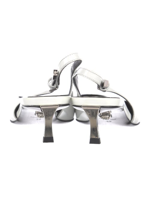 Versace Leather Slingback Flats